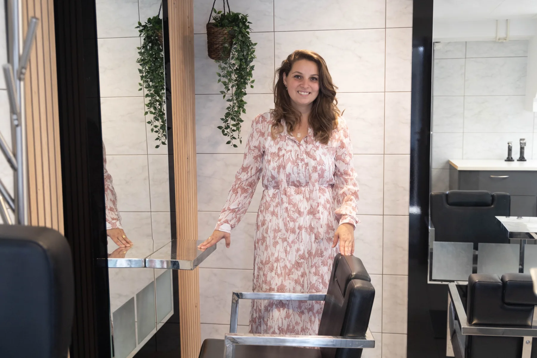 Beau Hensen in haar kapsalon